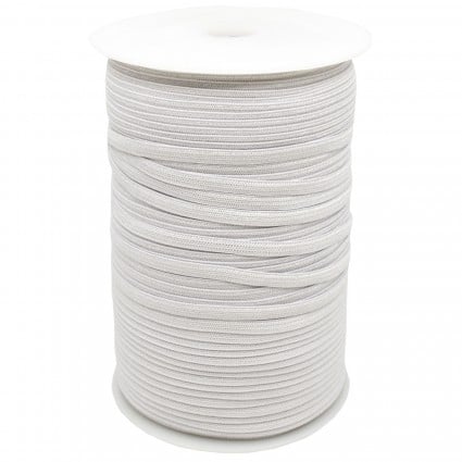 Braided Elastic - White