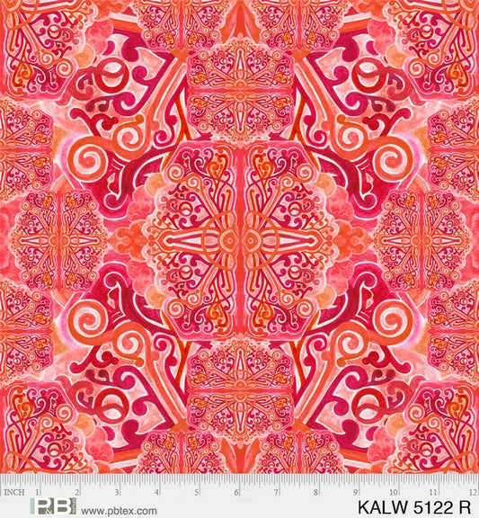 108" Kaleidoscope Red