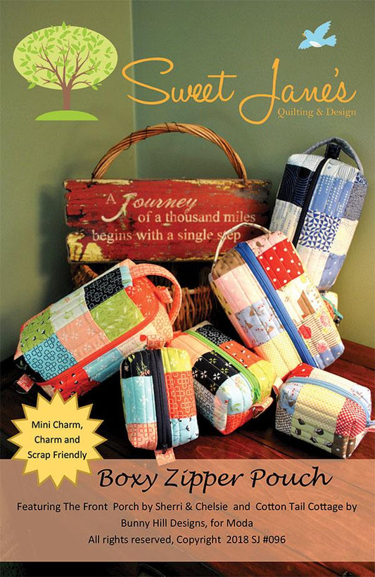 Boxy Zipper Pouch SJ 096 Sweet Jane Quilting#1