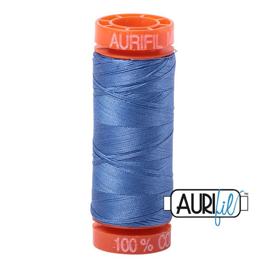 Aurifil - Copen Blue - Cotton Mako Thread 50wt 200m