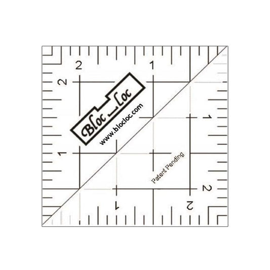 Half Square Triangle Ruler 2.5" HST 25 Bloc Loc#1