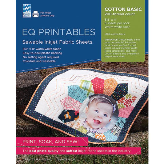 Inkjet Cotton Sheets 6ct 8.5x11 P FABRC Electric Quilt#1