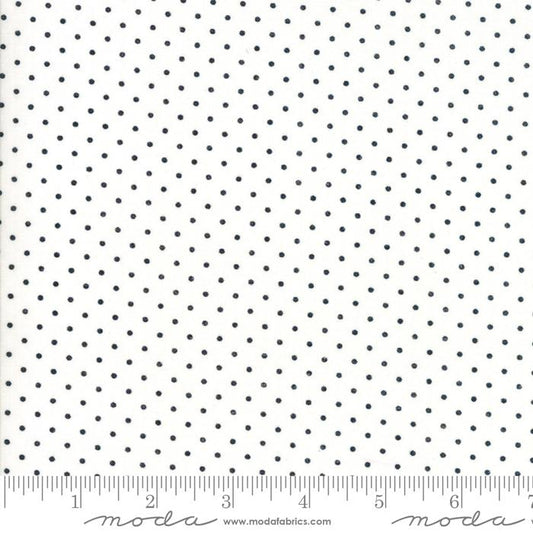 Essential Dots White Black 8654 57 Moda Dots #1