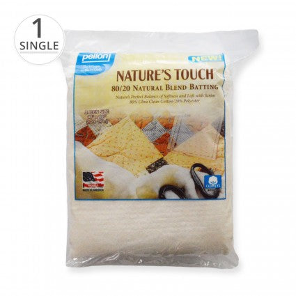 Nature's Touch 80/20 Natural Blend Batting with Scrim 120x120