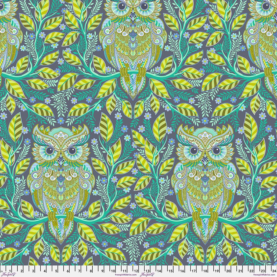 Full Moon Forest II - Hootie Patootie - Starlight - Tula PInk