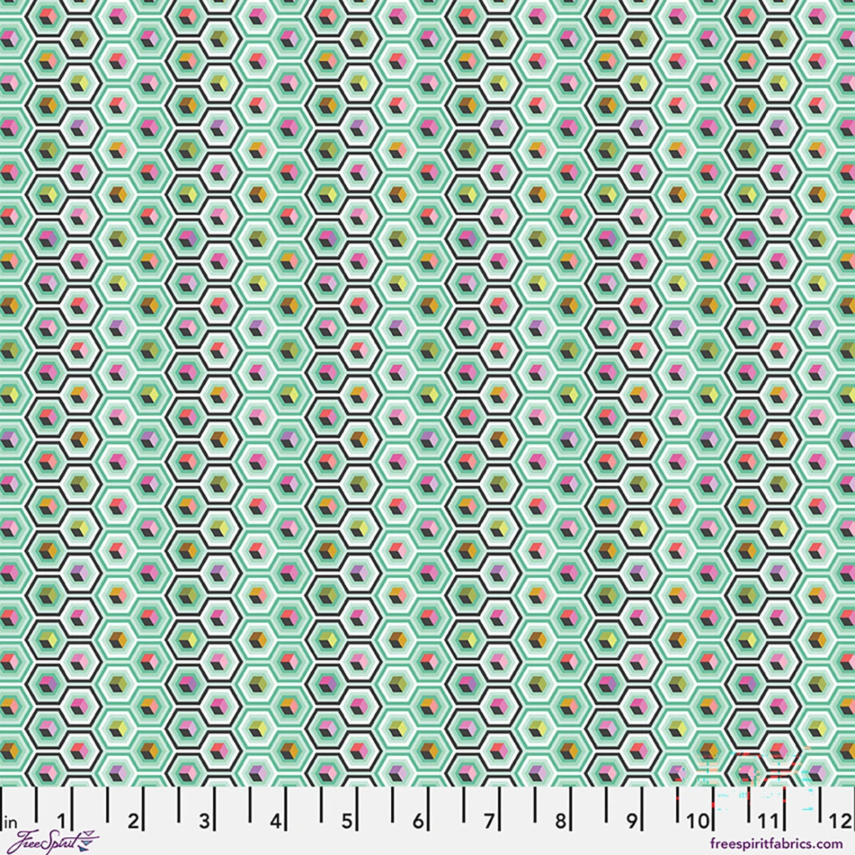 Prince Charming Déjà Vu - Hex Box - Sweet Mint - Tula Pink