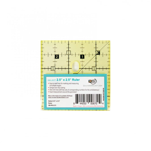 Quilters Select Non-Slip Ruler – 2.5″ x 2.5″