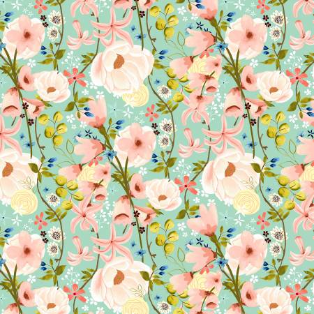 Serenity Blooms - Mint Woven Memories