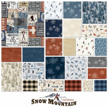 Snow Mountain - 2.5in Strips , 40pcs