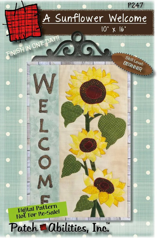 A SUNFLOWER WELCOME- PATTERN - P247