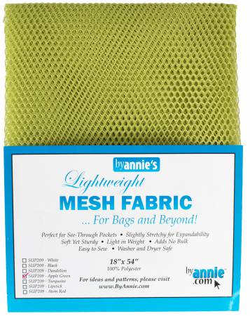 Apple Green - Mesh Lite Weight  18in x 54in