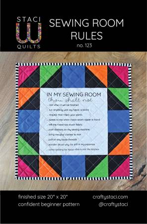 Sewing Room Rules Quilt Pattern