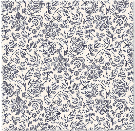 Sewn With Love - Embroidered Garden | Natural