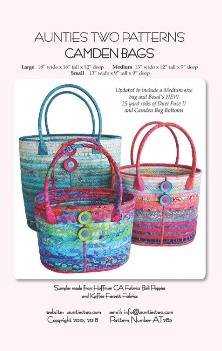Camden Bags by Aunties Two Patterns
