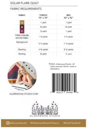 Solar Flare Quilt Pattern - Pre-Order