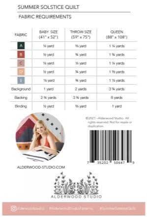 Summer Solstice Quilt Pattern - Pre-Order