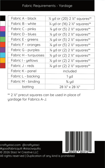 Good Fabric Quilt Pattern and Panel