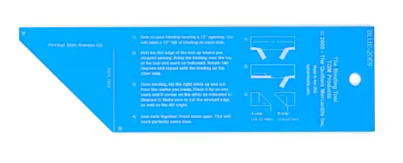 The Binding Tool Template Ruler - Pre-Order