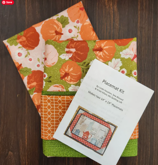 Placemat Kit - Hey Pumpkin *Makes 2