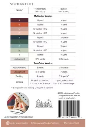 Serotiny Quilt Pattern