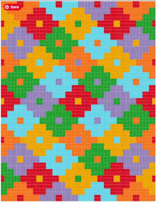 Serape - PDF Quilt Pattern for Six Packs