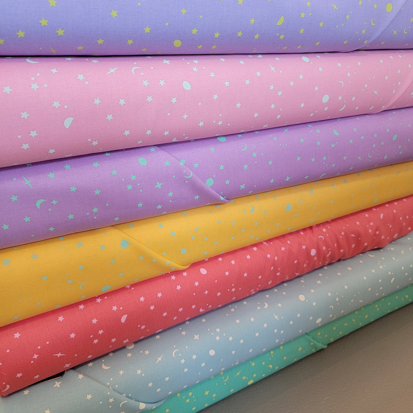 True Colors Half Yard Bundle - (7) Space Sprinkles