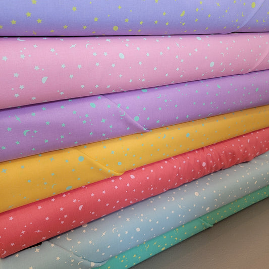 True Colors Half Yard Bundle - (7) Space Sprinkles