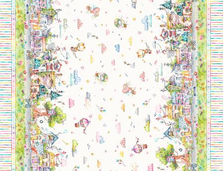 Whiskerville - Street Scene Double Border