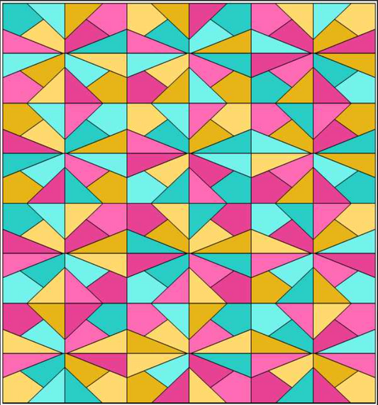 Whacky-Whack - PDF Quilt Pattern for Six Packs