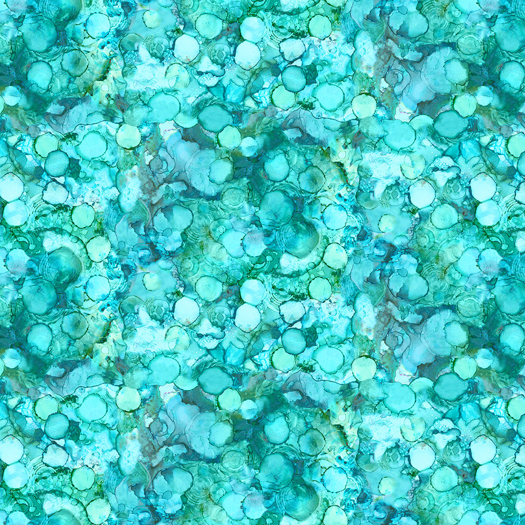Alcohol Inks Digital Drops Turquoise