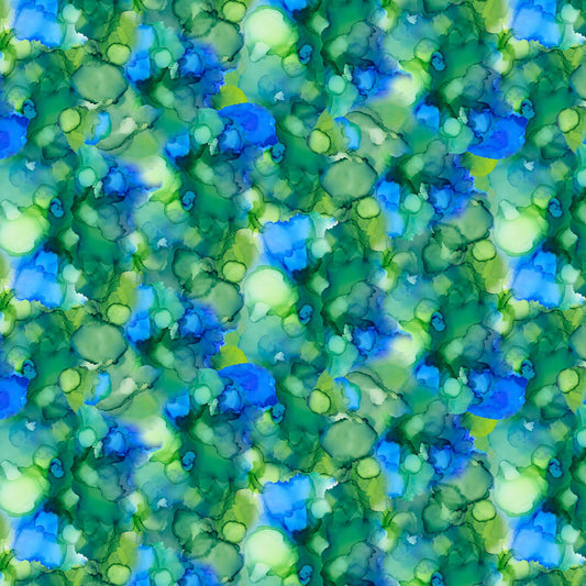 Alcohol Inks Digital Drops Green