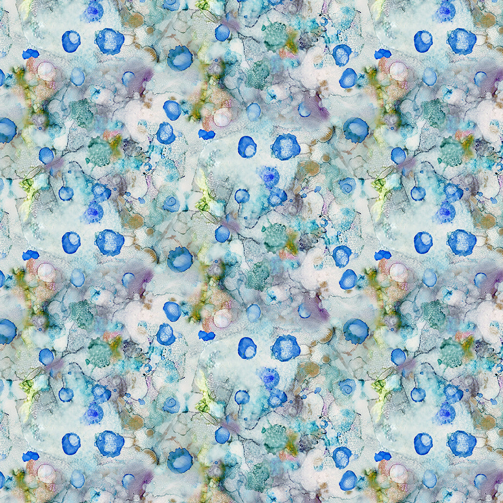 Alcohol Inks Digital Drops Light Sky