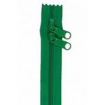 Handbag Zippers, 30" Double Slide-Jewel Green
