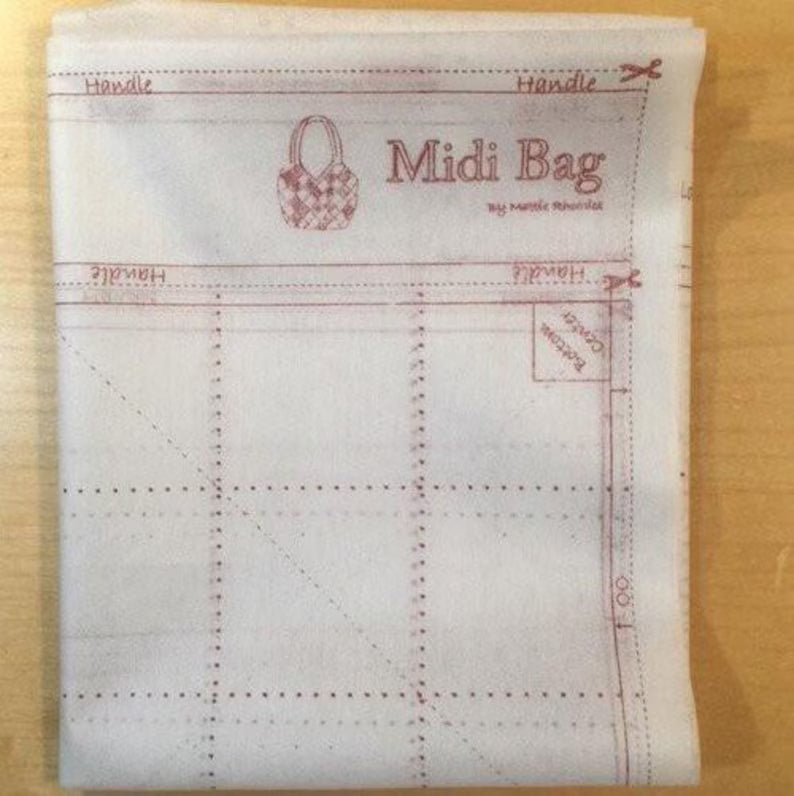 Fusible grid for the midi bag