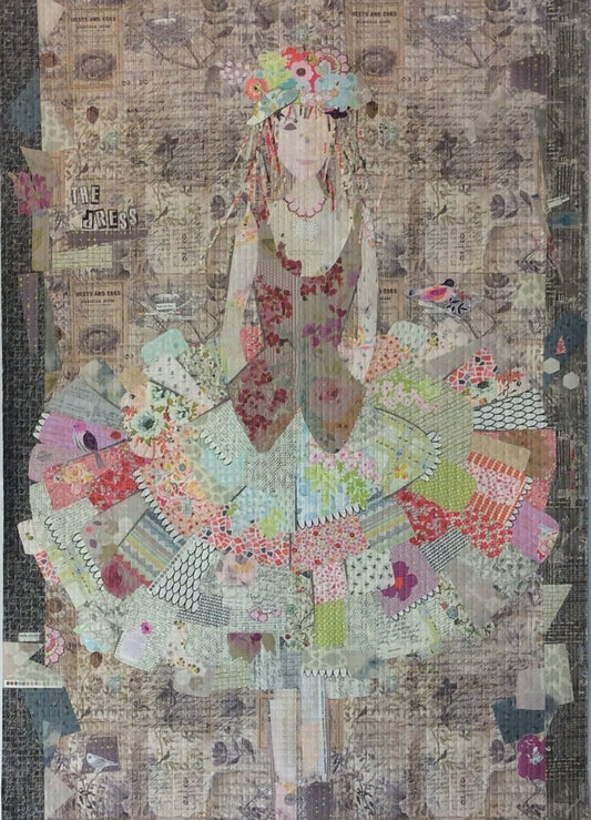 The Dress Collage Pattern by Laura Heine