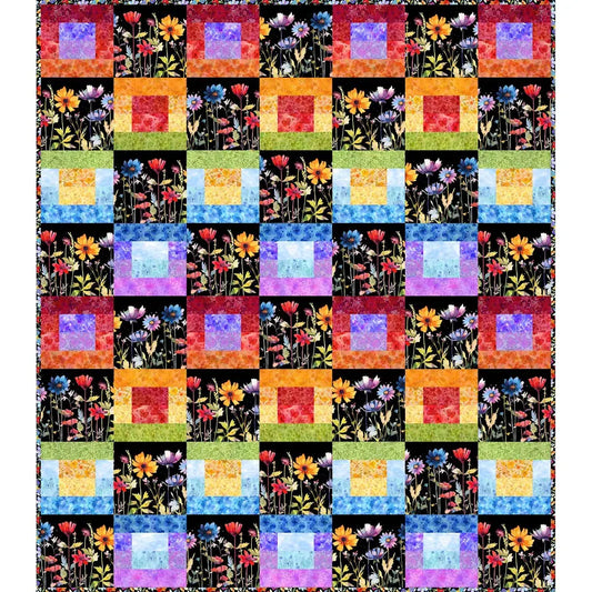 Blooming Day & Night, Strip Quilt Pattern